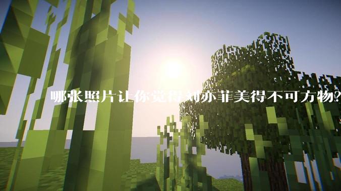 哪张照片让你觉得刘亦菲美得不可方物？